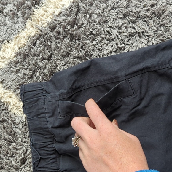 Loft Elastic Waist Drawstring Gray Women's Skirt Size MP - Picture 3 of 7